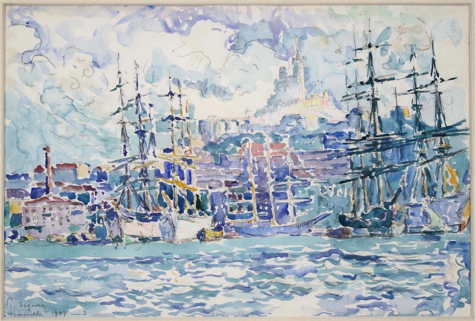 De Seurat à Matisse, Henri Edmond Cross et le néo-impressionnisme : Paul Signac. Marseille, huile sur toile. copyright.